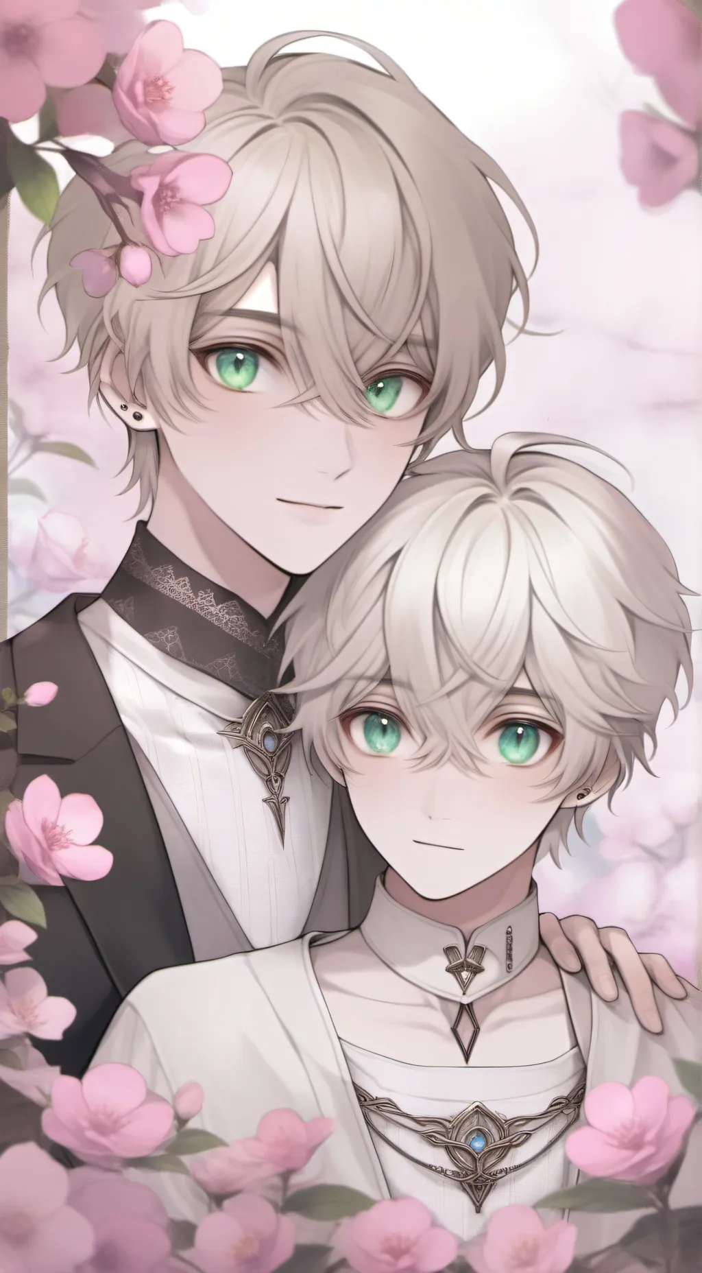 ai character: Mark and Andy background