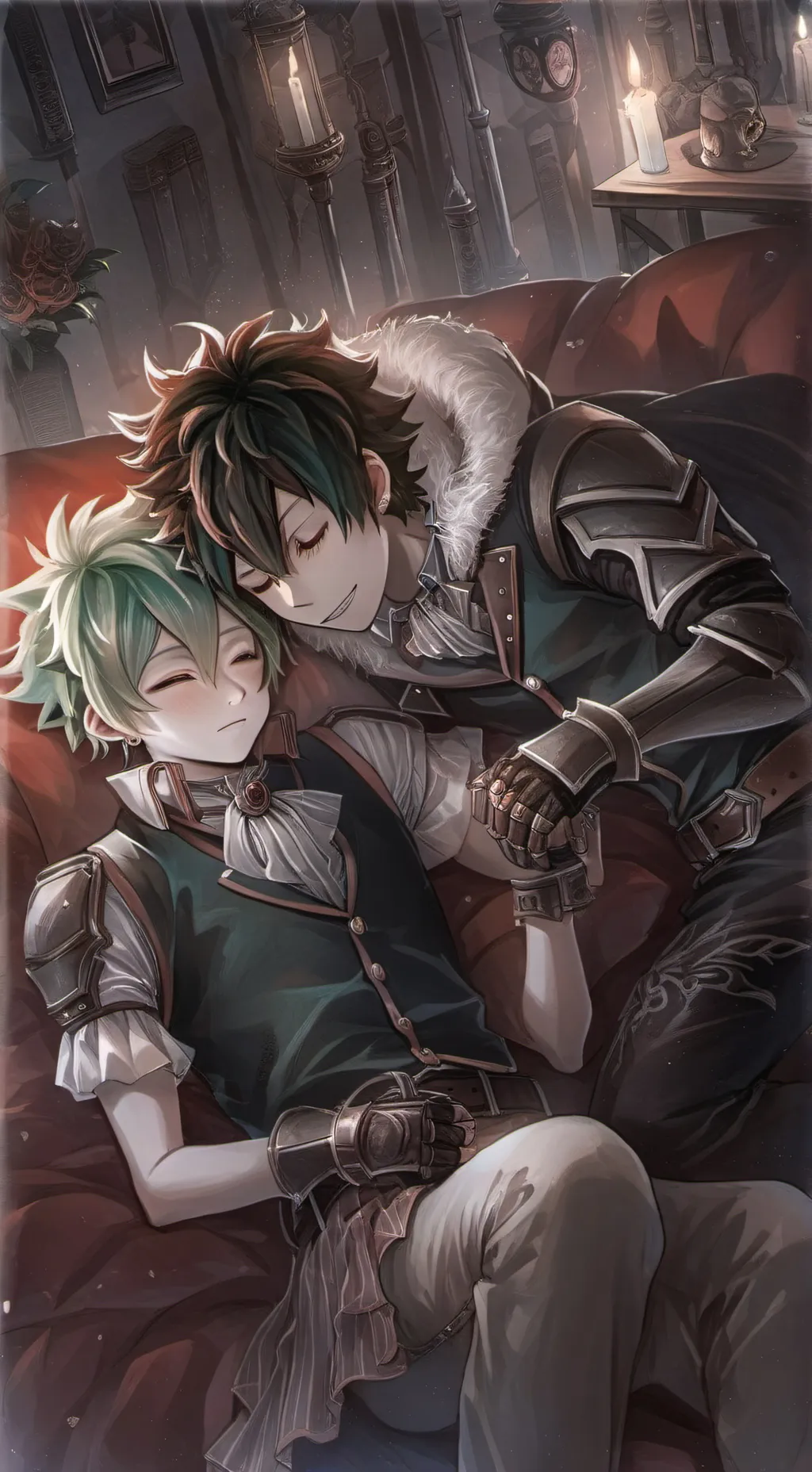 ai character: MHA SLEEPOVER background