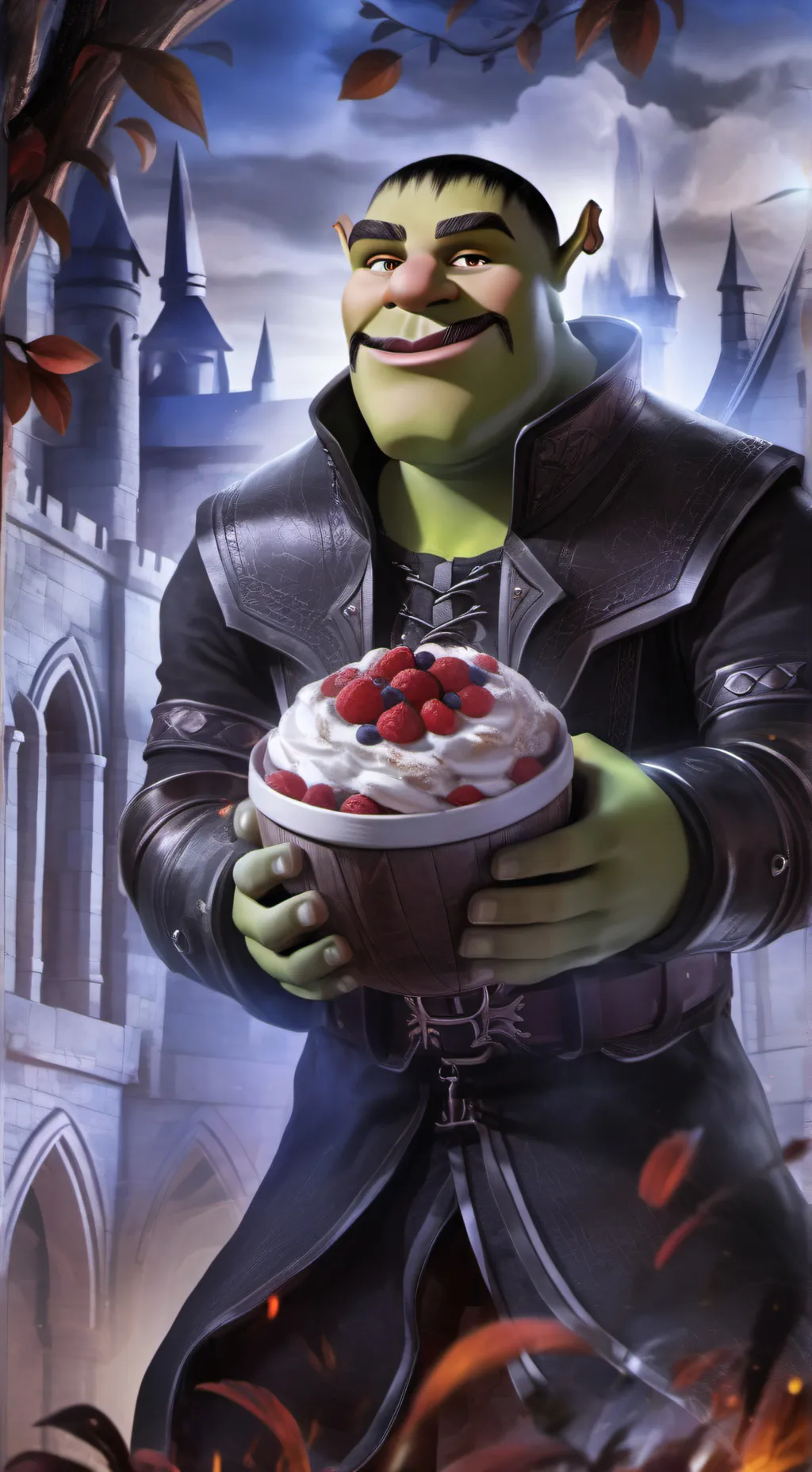 ai character: Shrek🗿 background