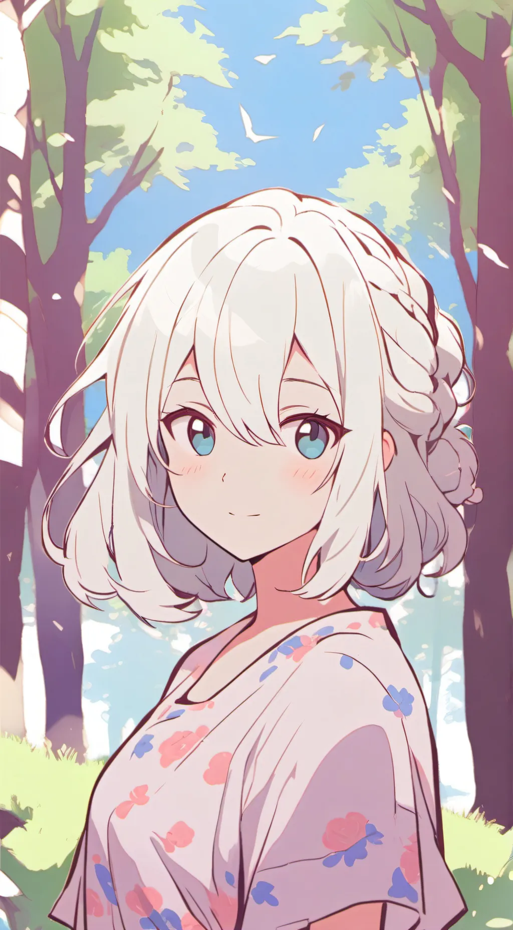 ai character: 🌺🌙Mika🌙🌺 background