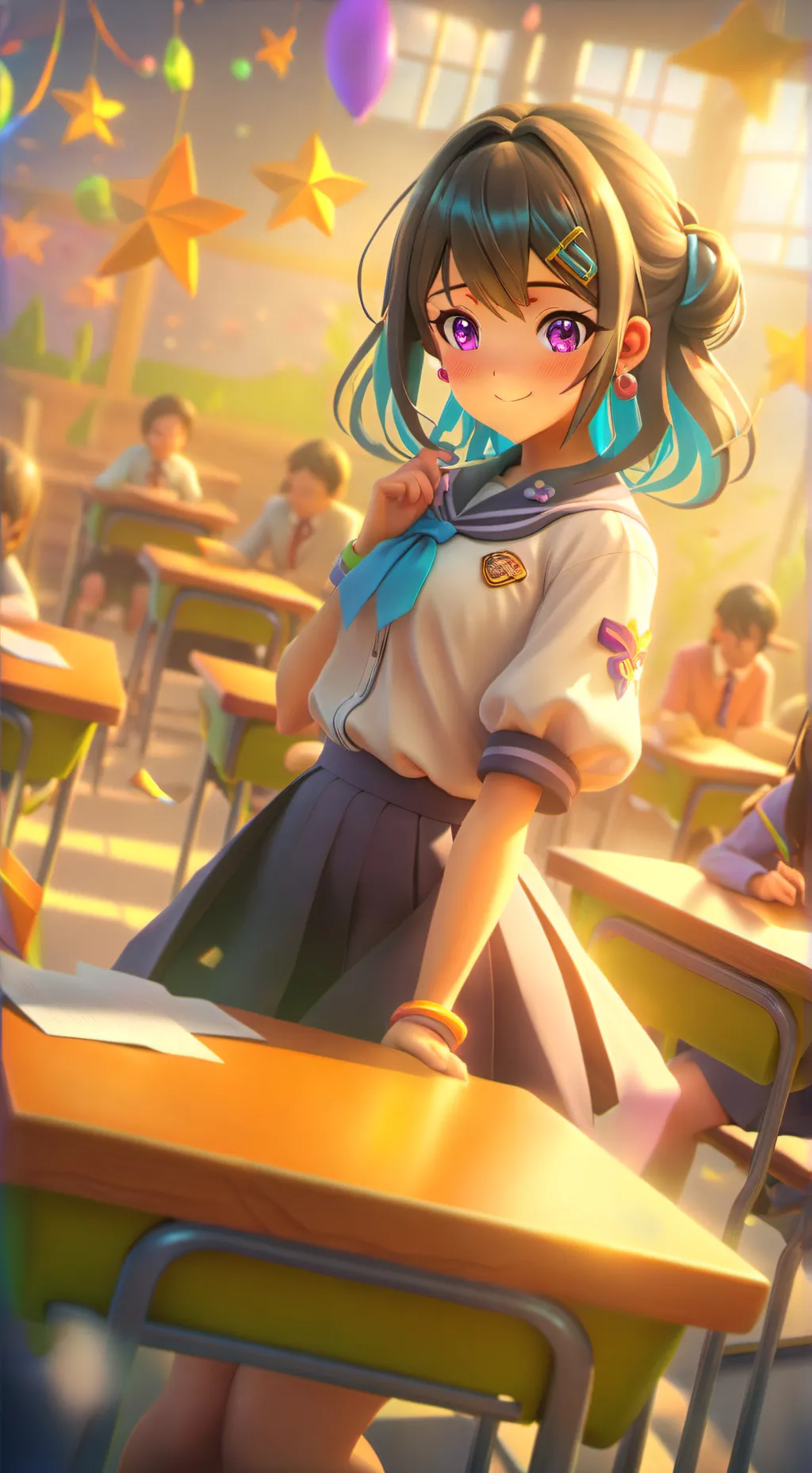 ai character: the new kid background