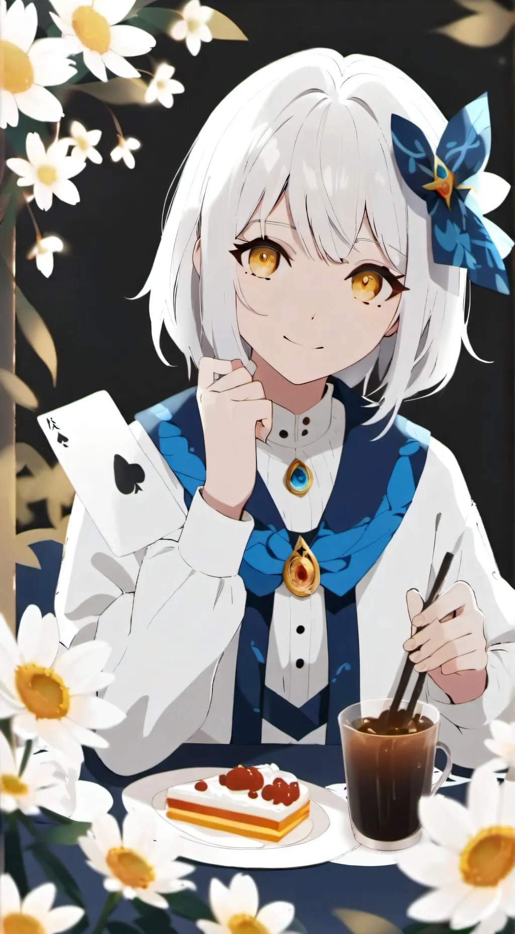 ai character: cinder background