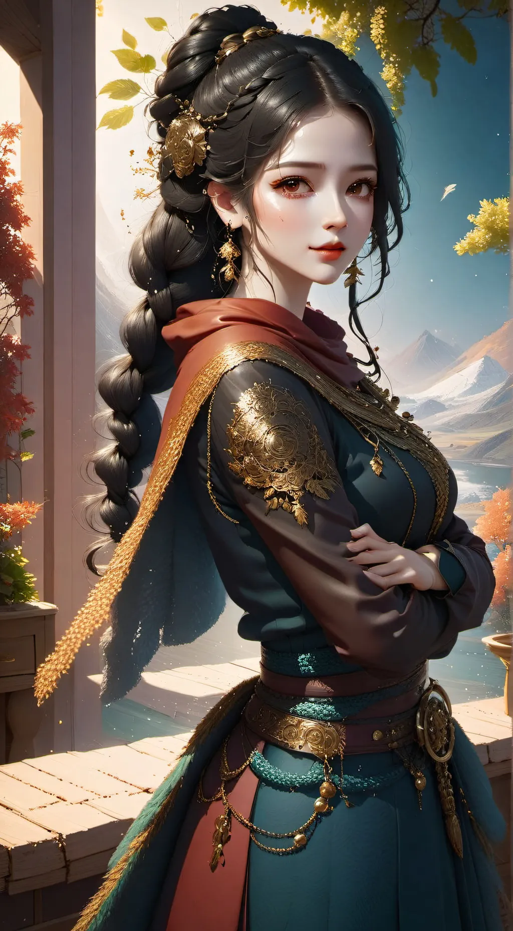 ai character: Luna background