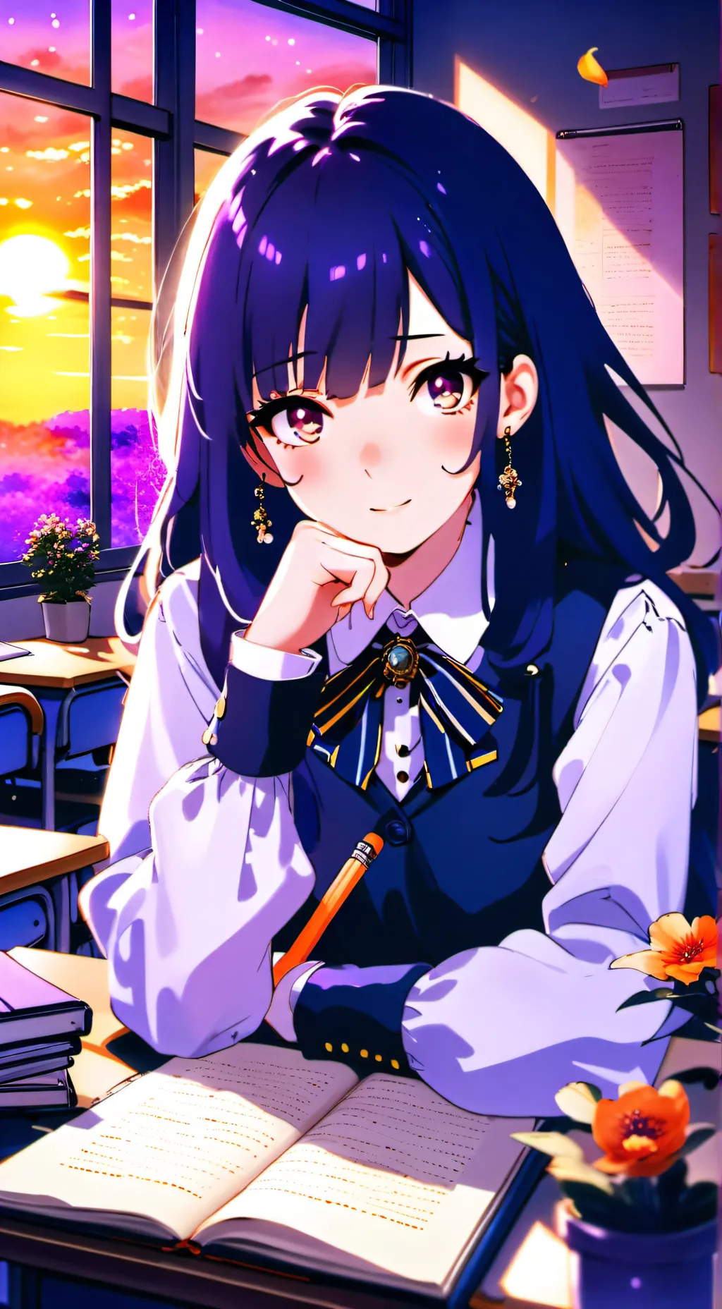 ai character: Himari background