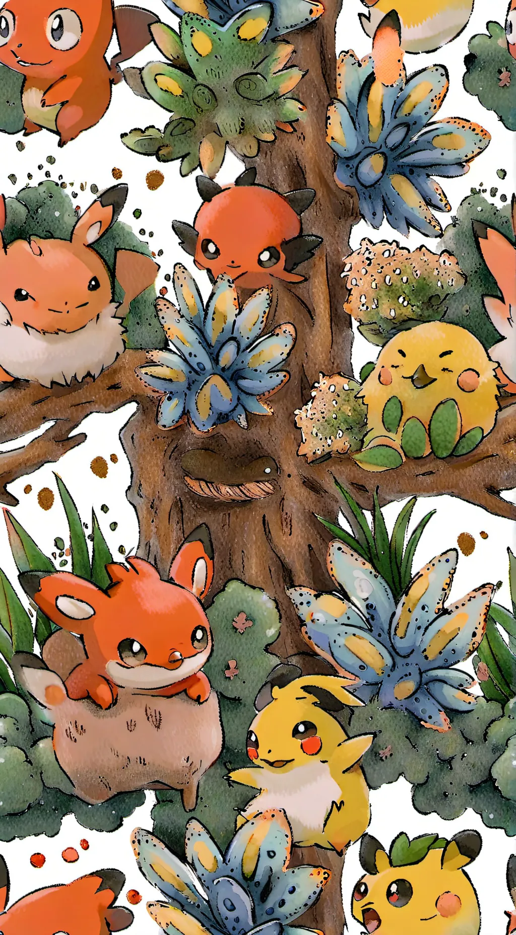 ai character: Pokémon background