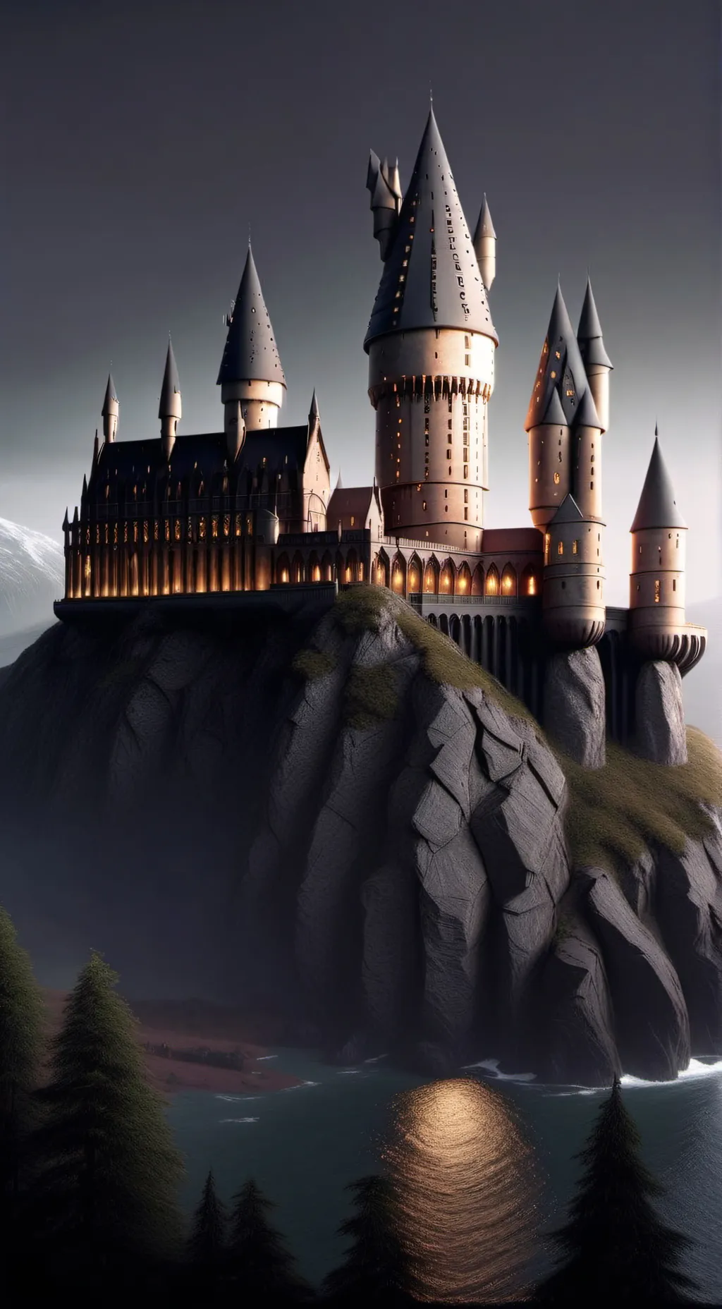 ai character: Hogwarts  background
