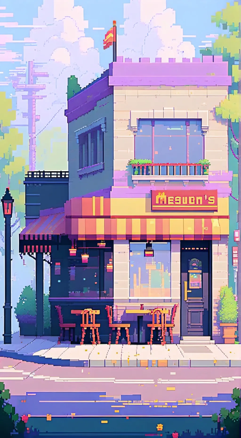 ai character: FPE at McDonald's background