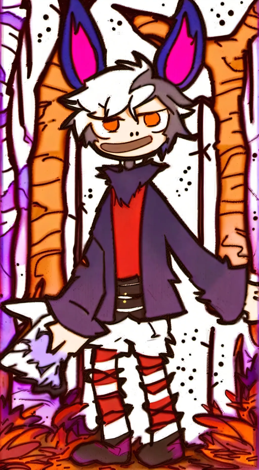 ai character: HH new years!  background