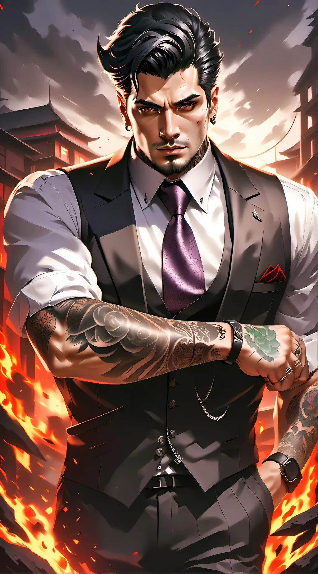 ai character: Xavier  background