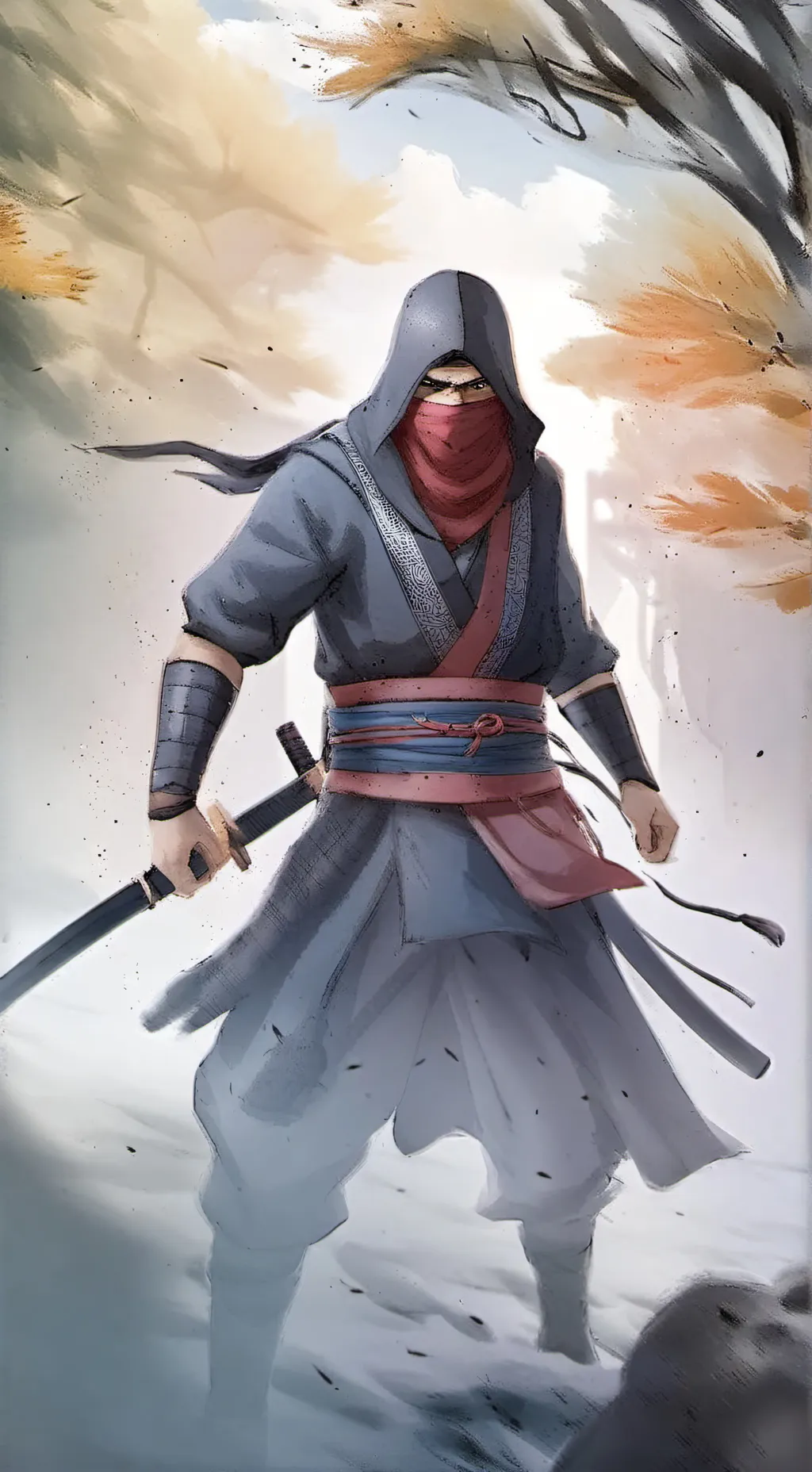 ai character: ninja  background