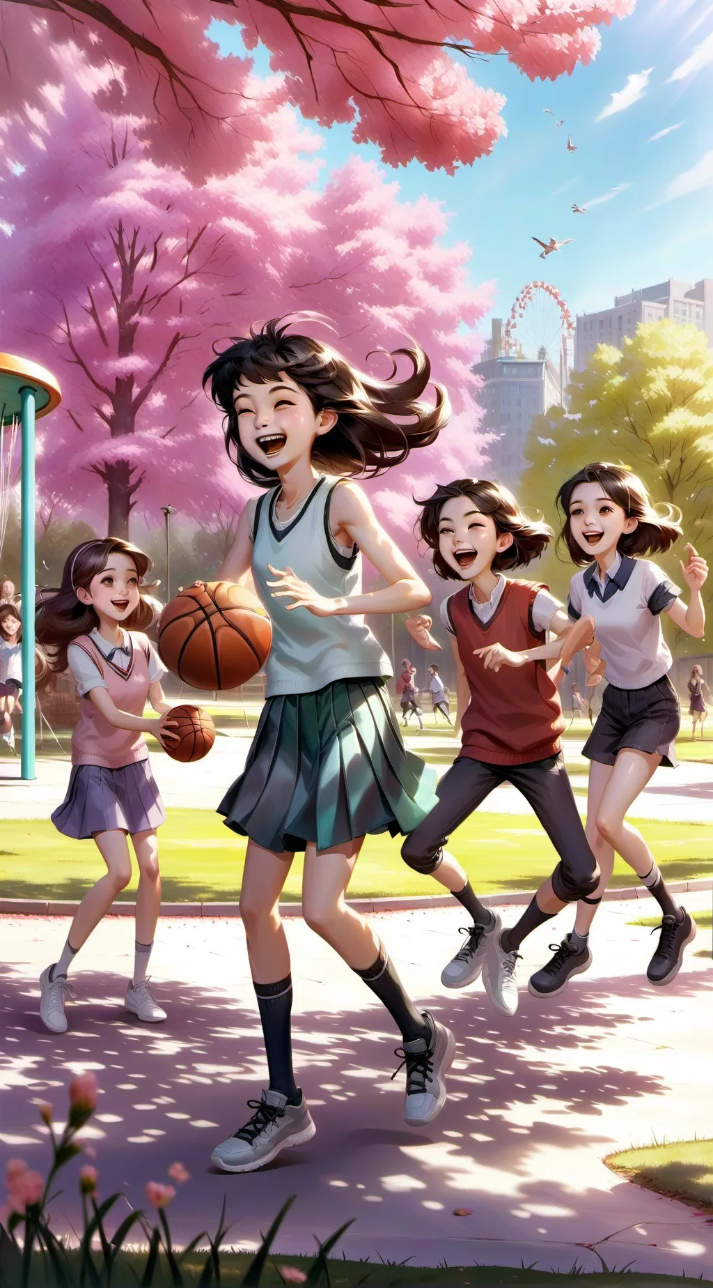 ai character: basketball team background