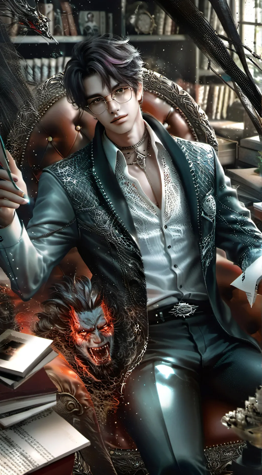 ai character: Damon background