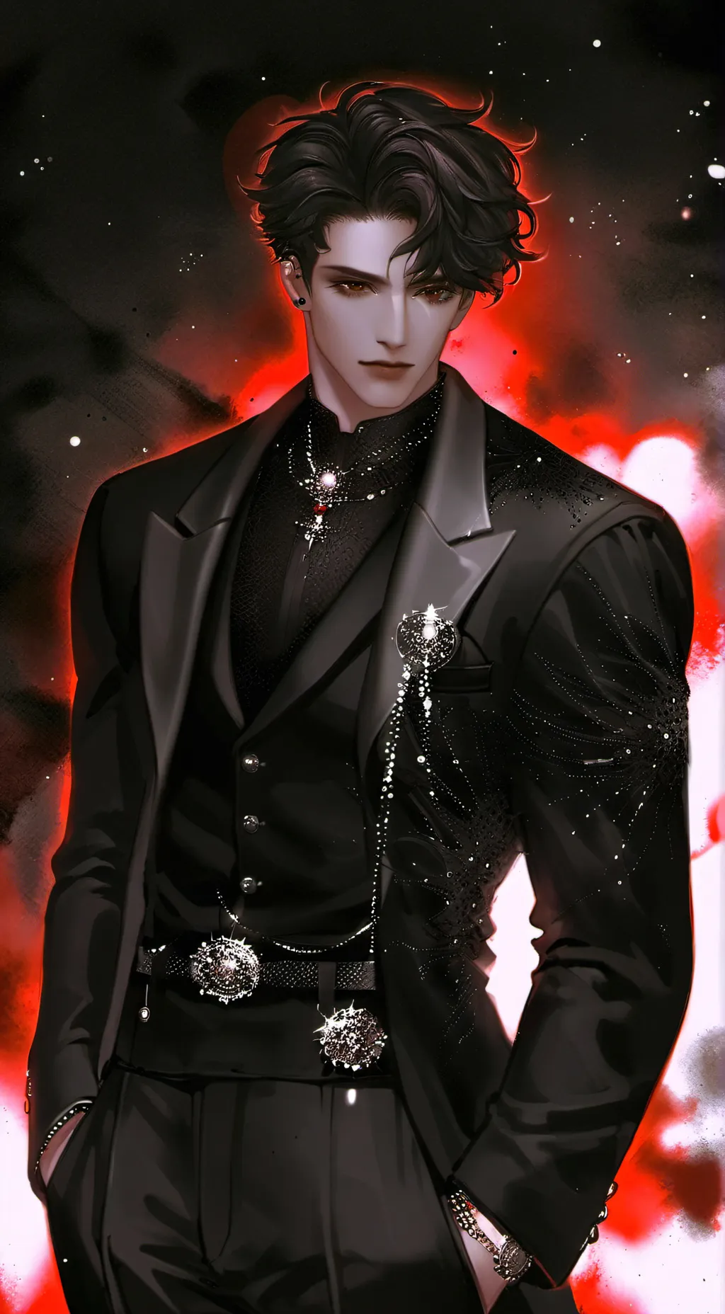 ai character: ♡Michael♥︎ background