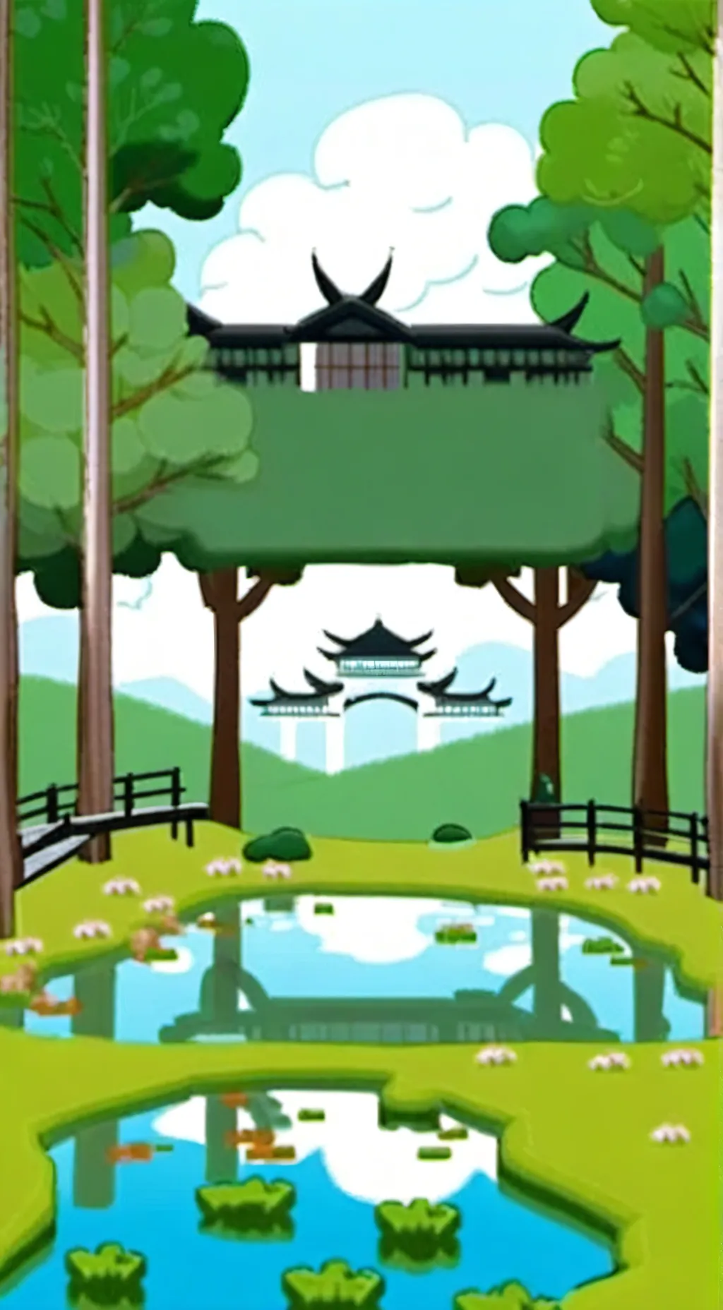 ai character: Mild as spring background