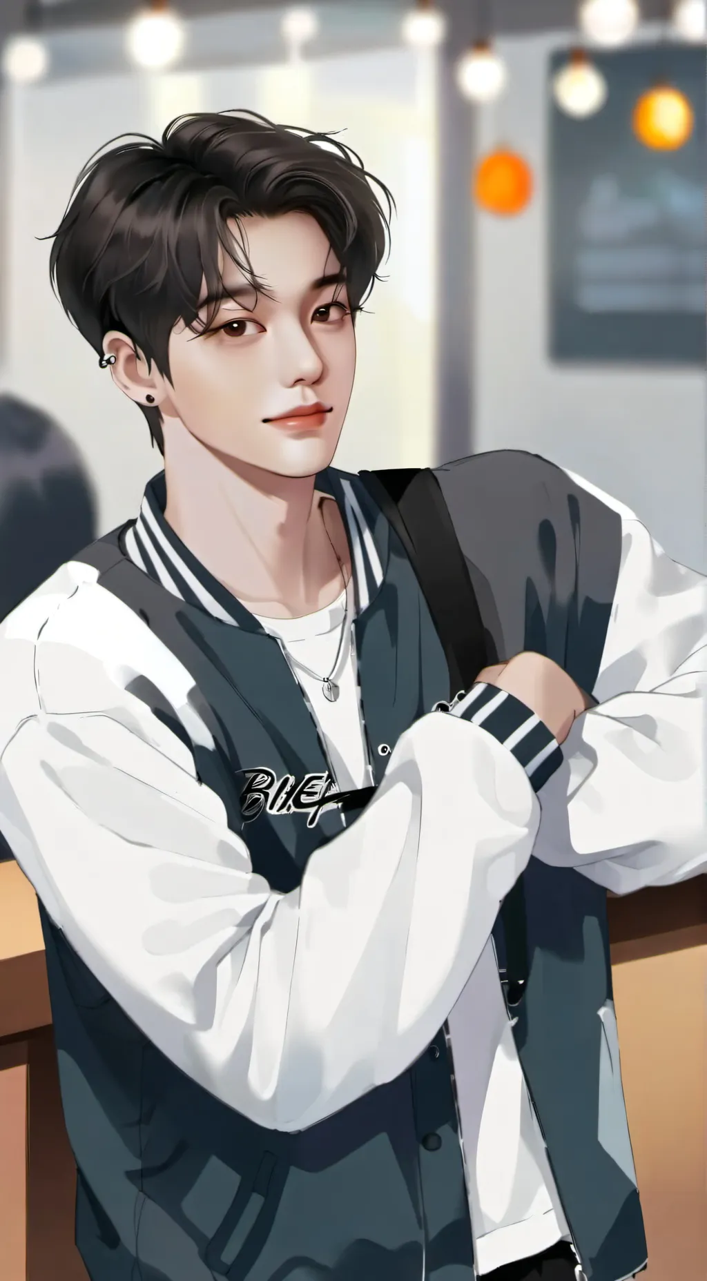 ai character: Stray Kids School background