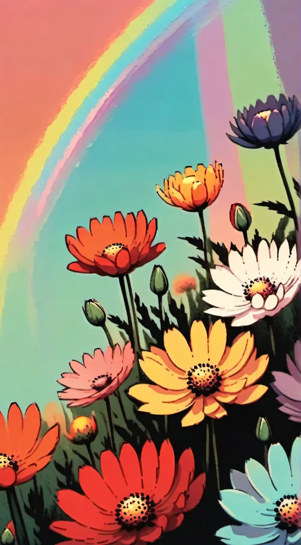 ai character: moonflower background