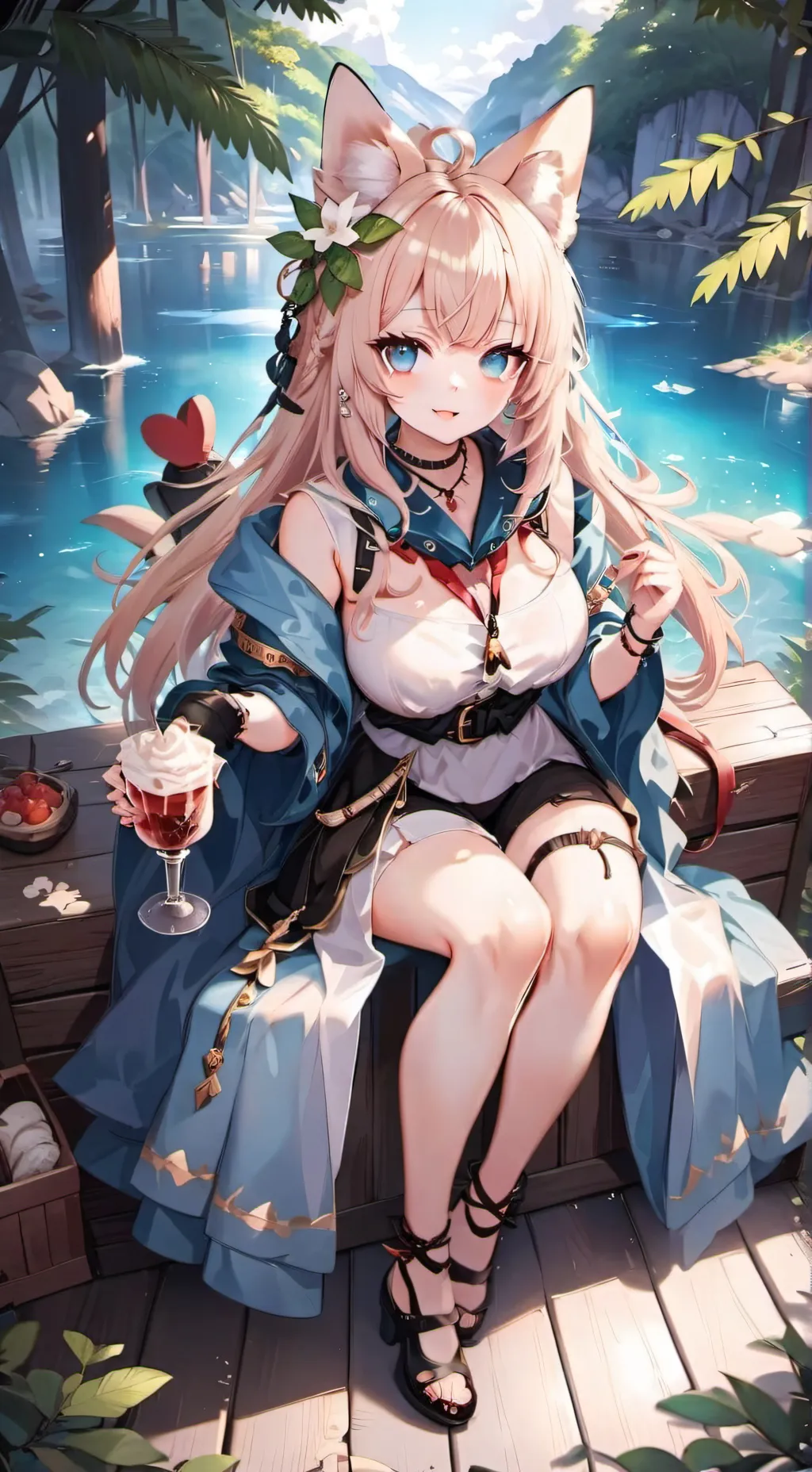 ai character: 🦊 . AurOra . 💫 background