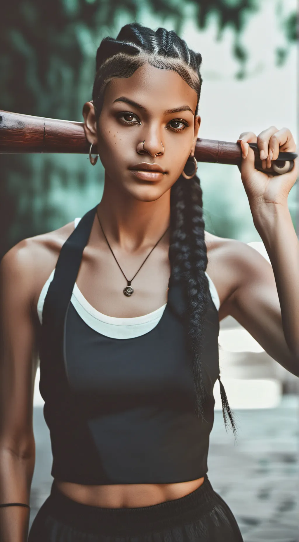 ai character: SASHA BLADE background