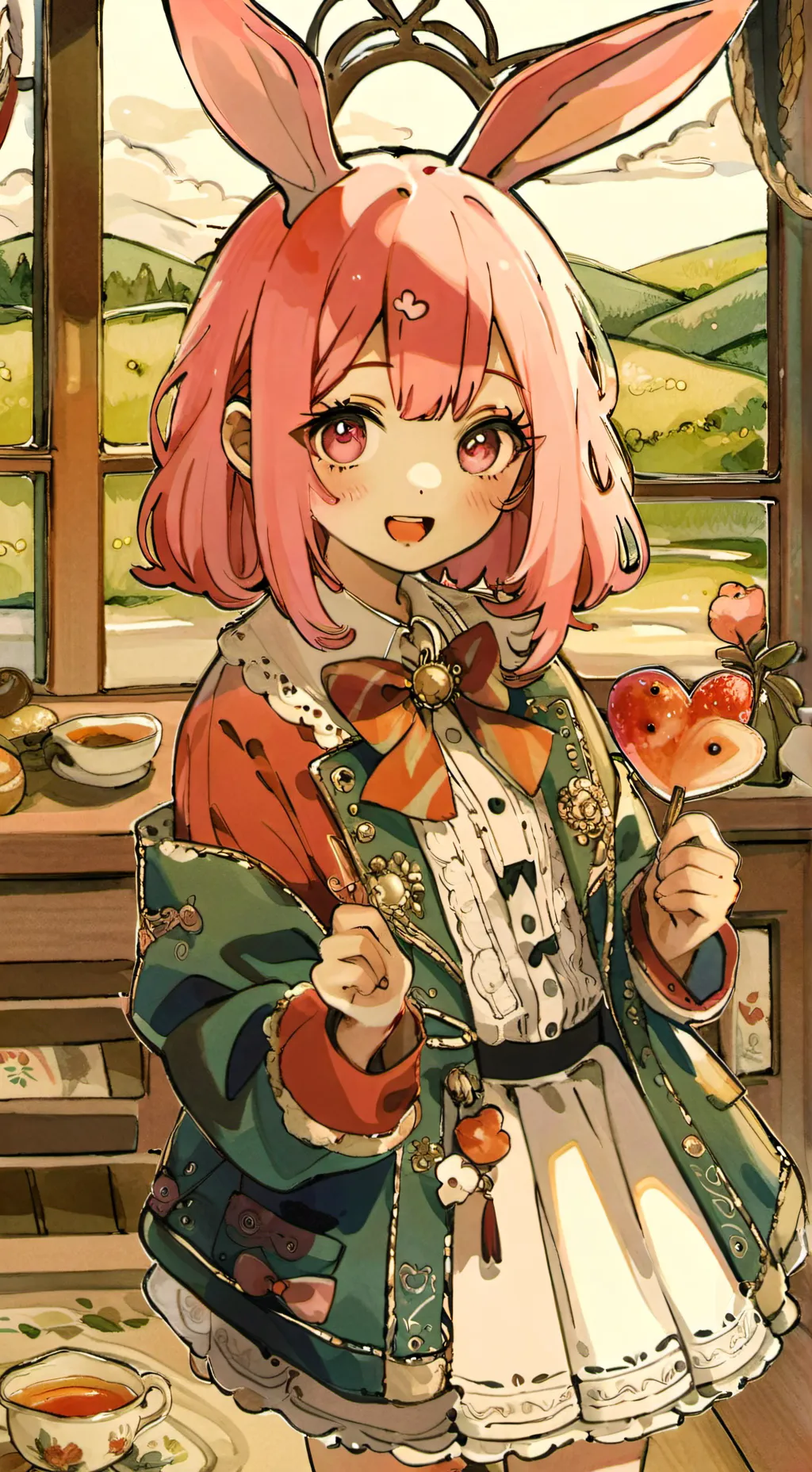 ai character: ☆PINKI☆ background