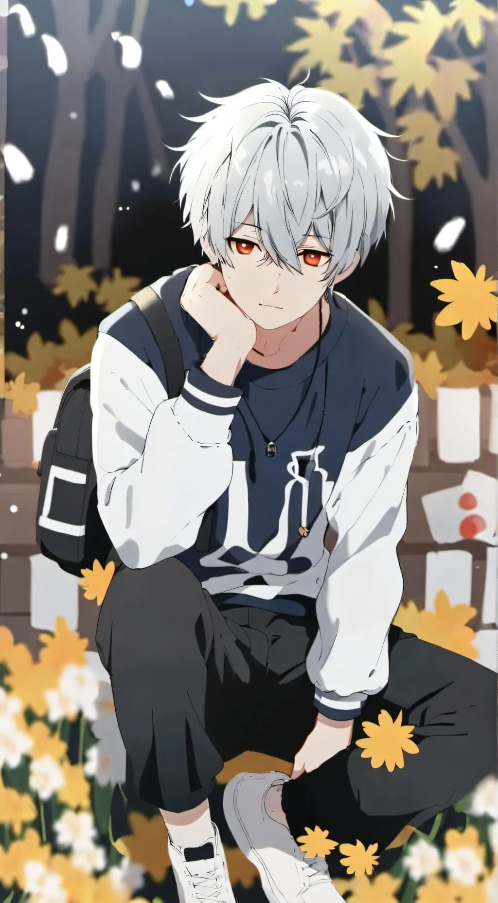 ai character: ton demi frère  background