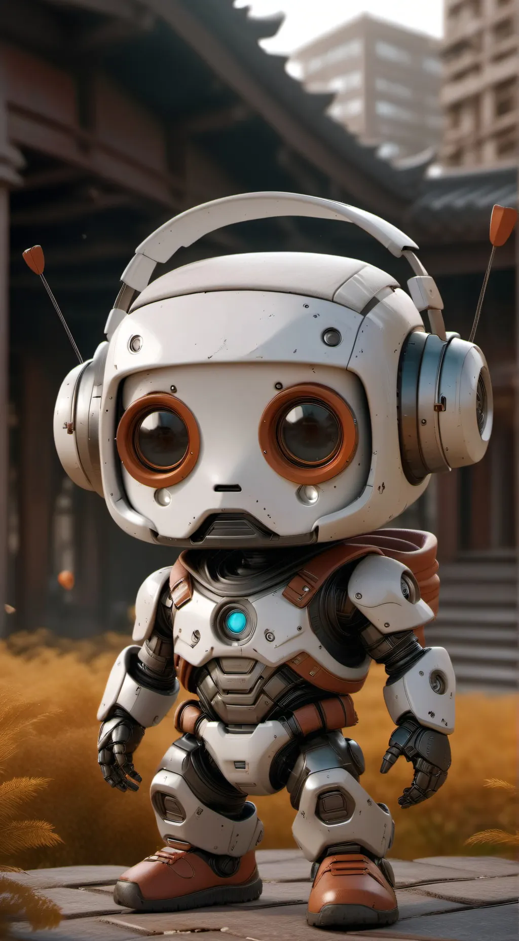 ai character: robot👁👄👁 background