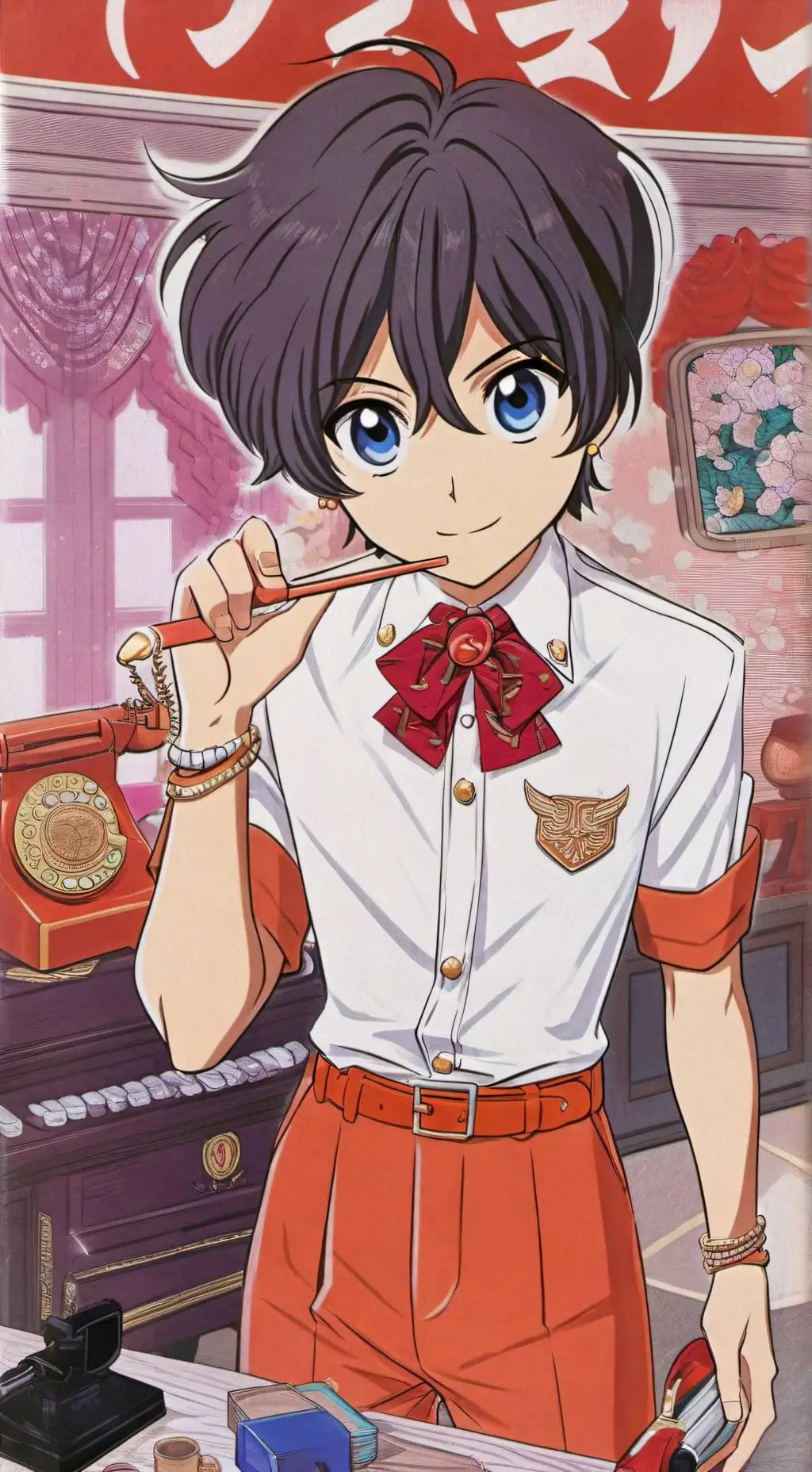 ai character: jeffy in mha background