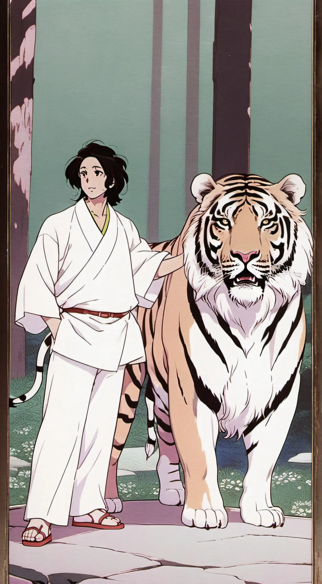 ai character: God's protecter background