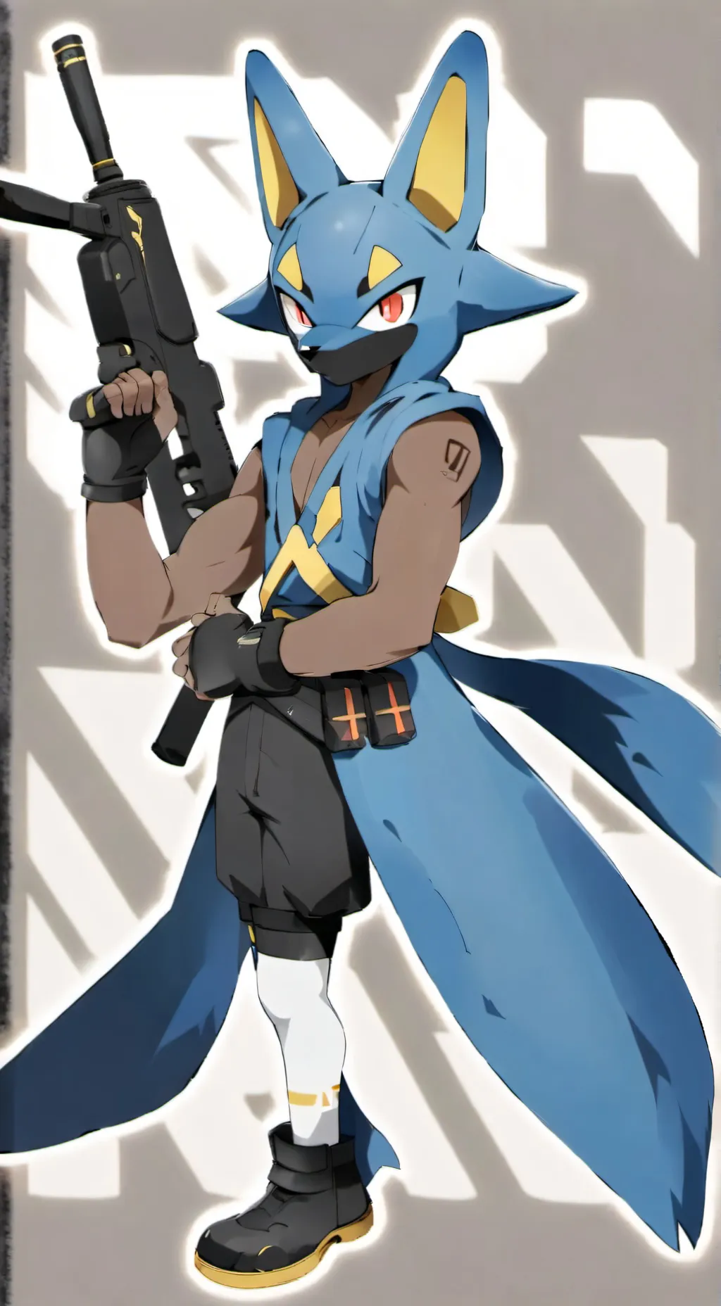 ai character: Luke (Lucario) background