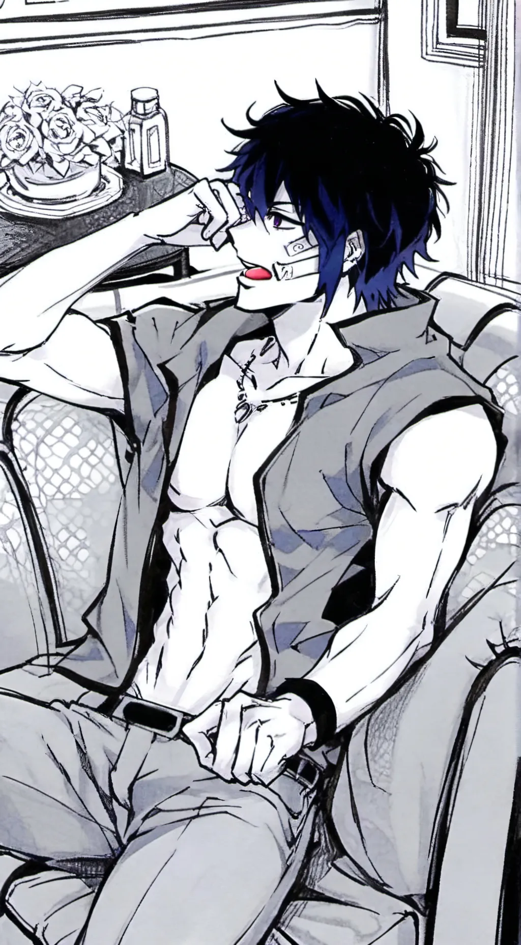 ai character: Dabi background