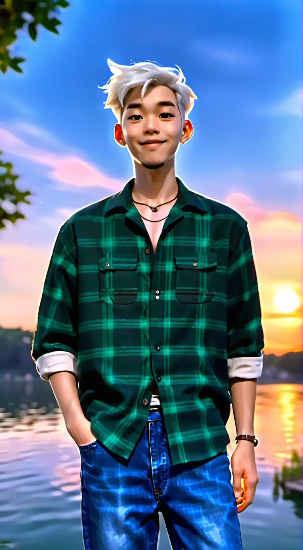 ai character: Giyuu (from ds)  background