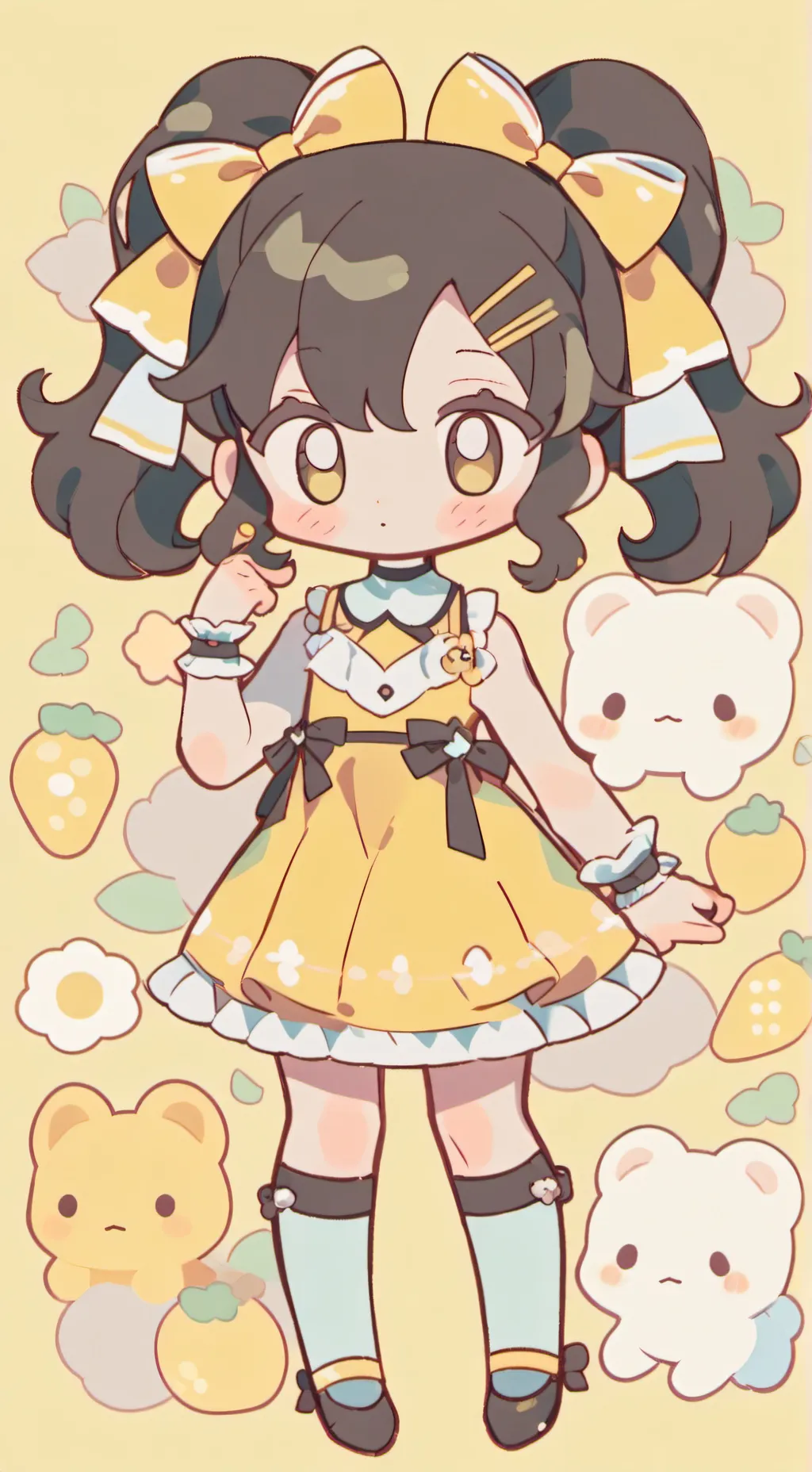 ai character: Squid game kny background