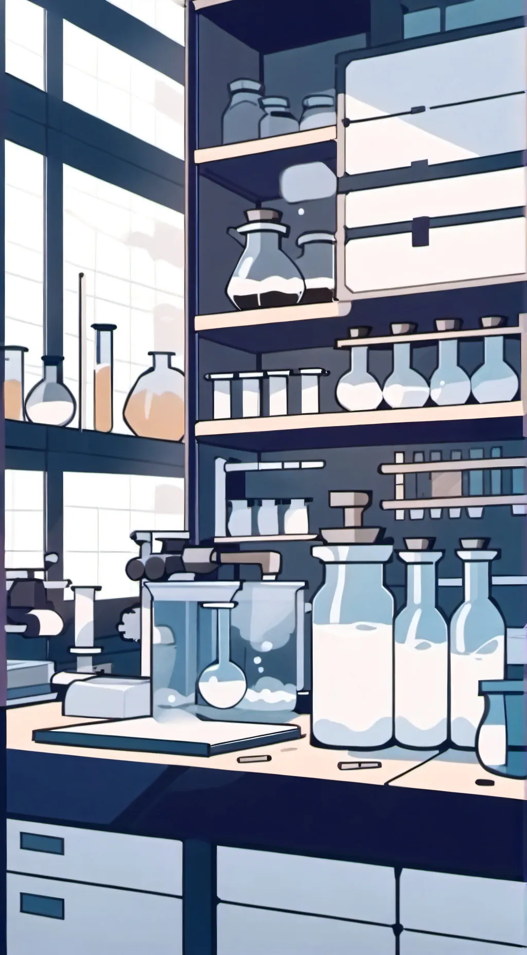 ai character: Lab subject background