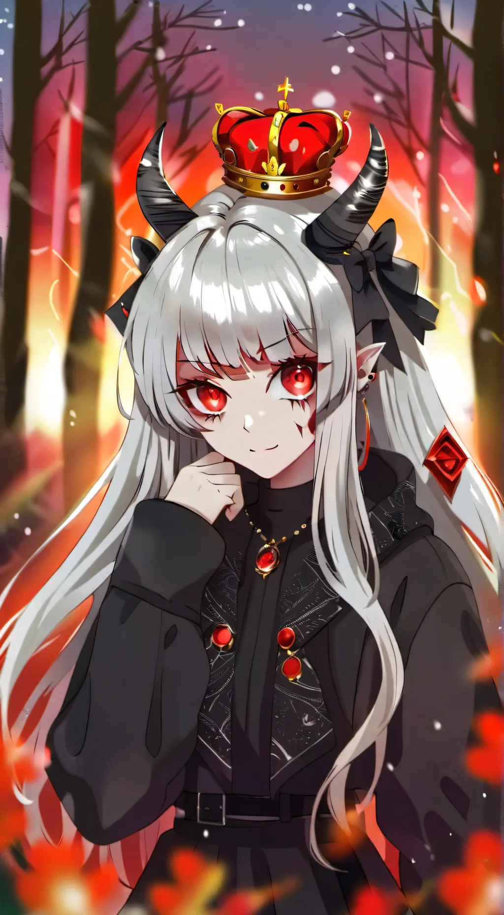 ai character: queen  Reiju background