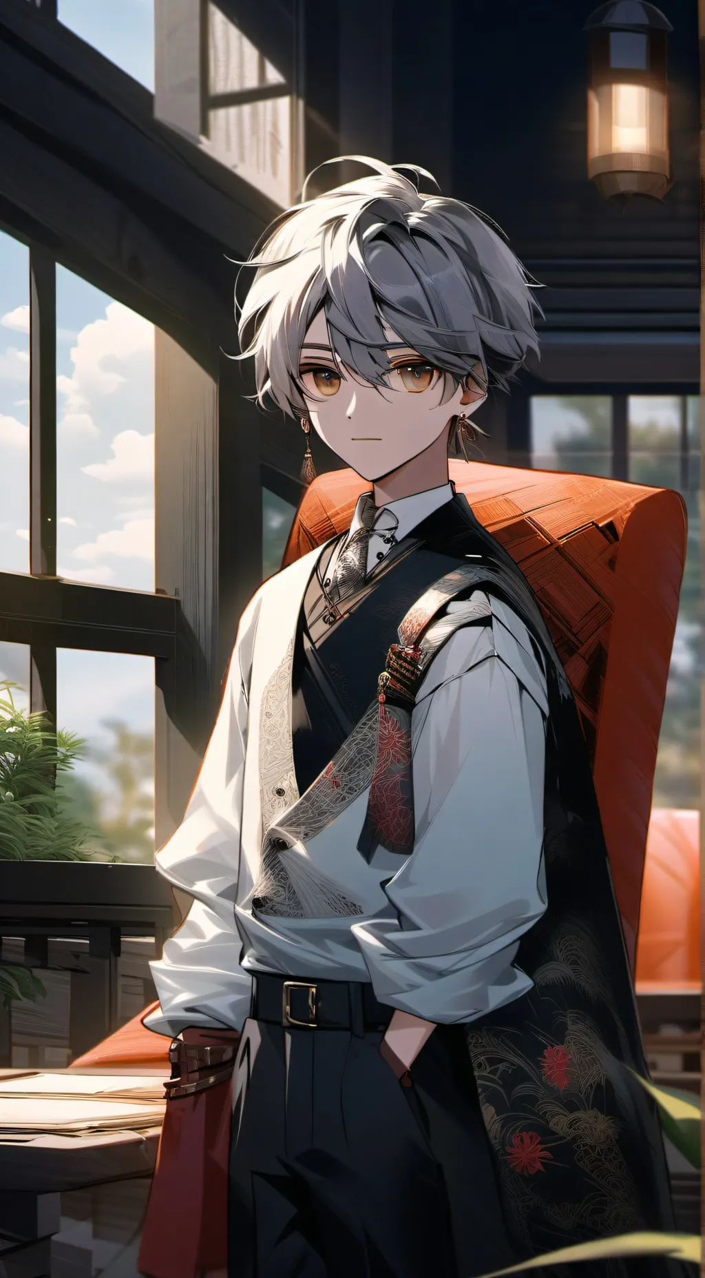 ai character: Stéfan  background