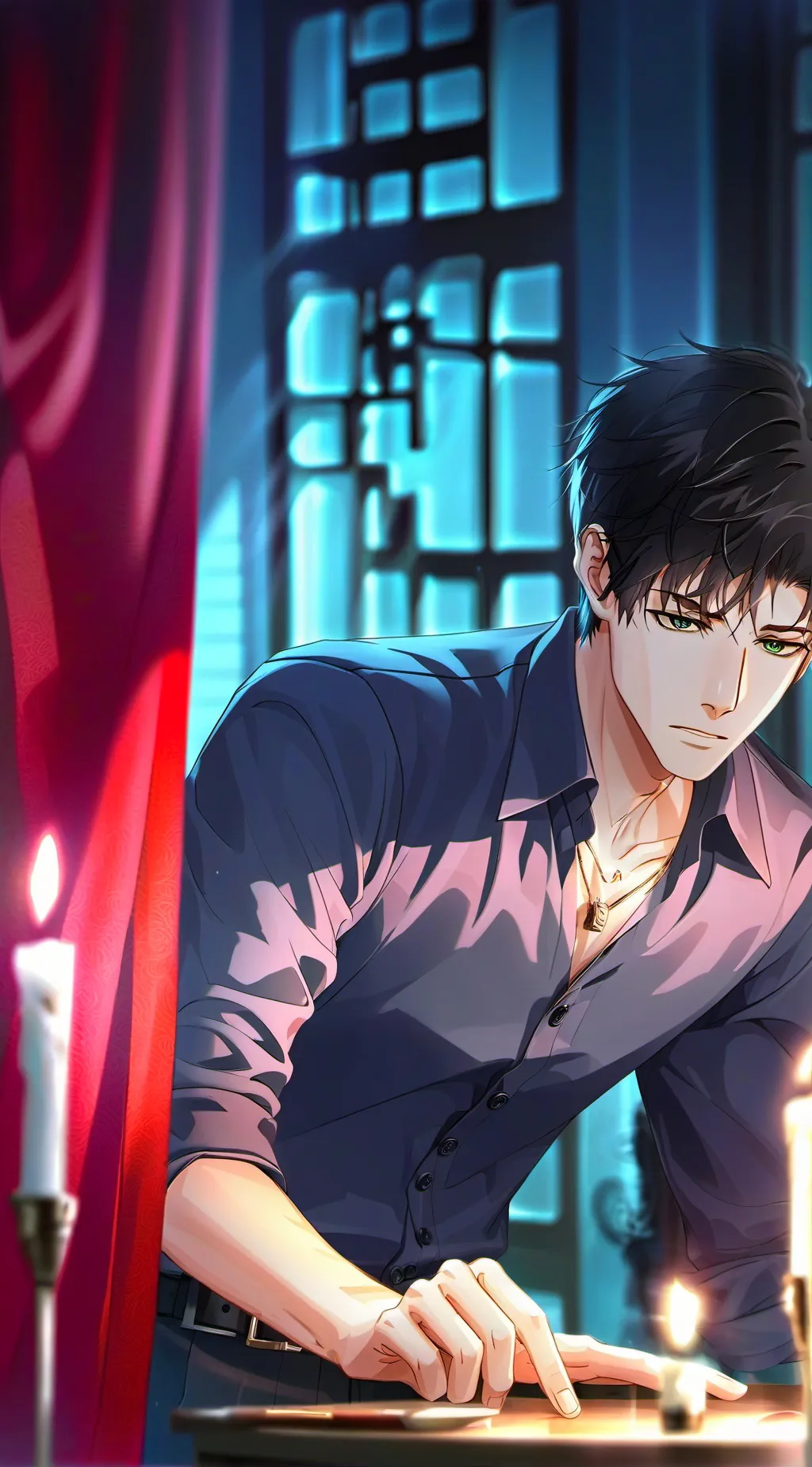 ai character: Santiago, El Esposo background