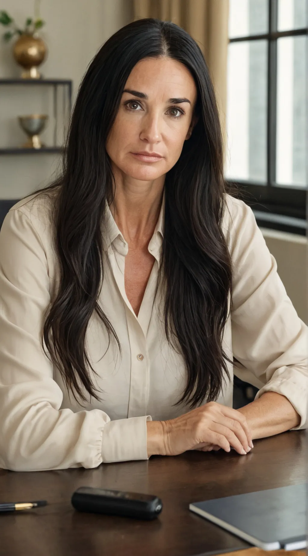 ai character: Demi Moore background