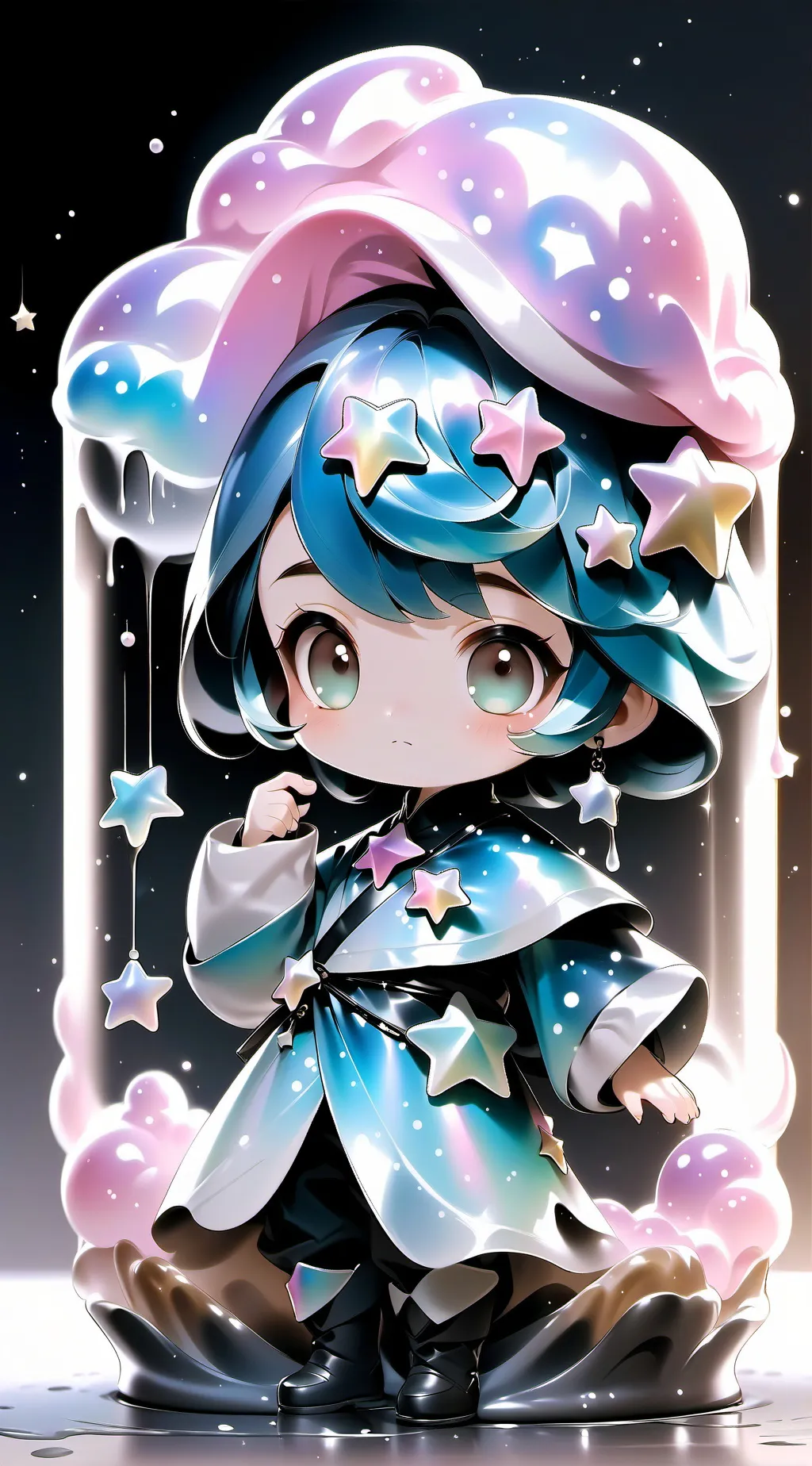 ai character: Dandys world ships background