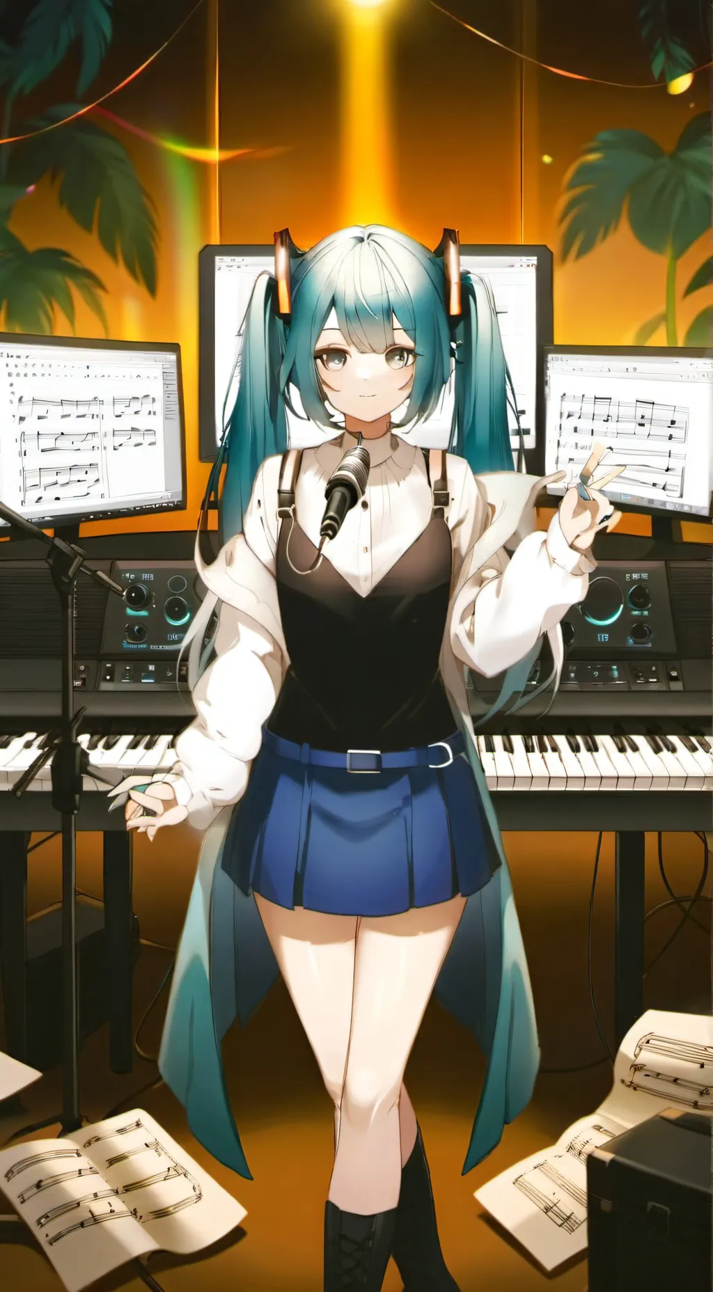 ai character: Kasane Teto background