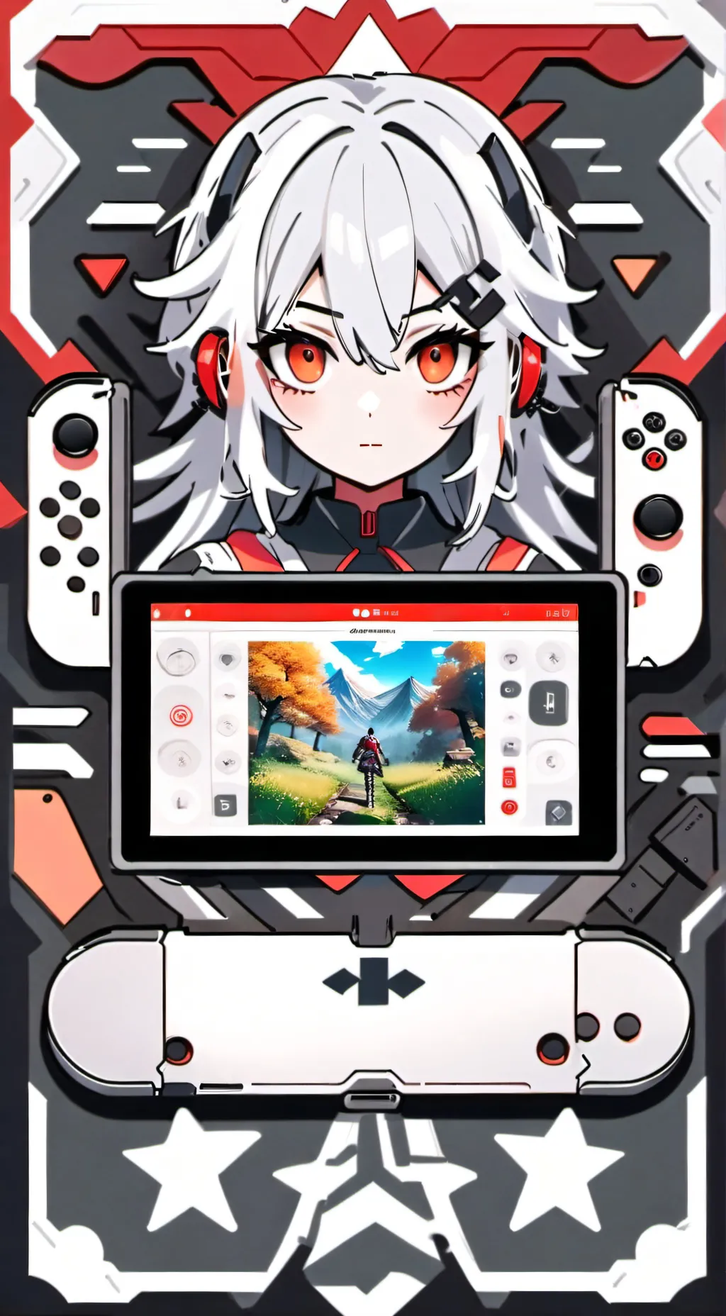 ai character: Titan switch woman background