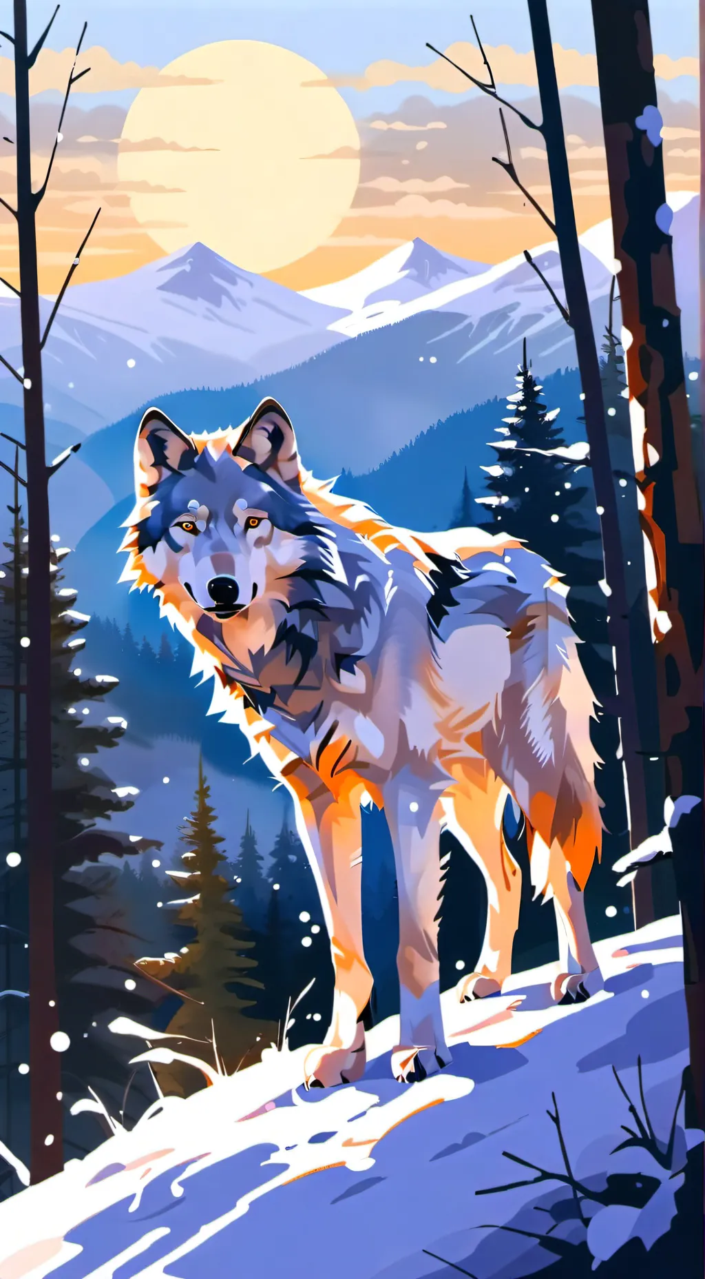 ai character: Ur little wolfie! background