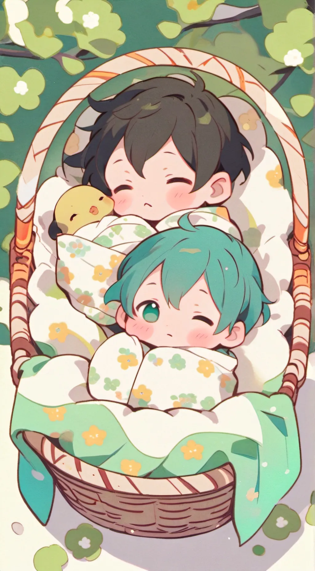 ai character: Adine and Renji background