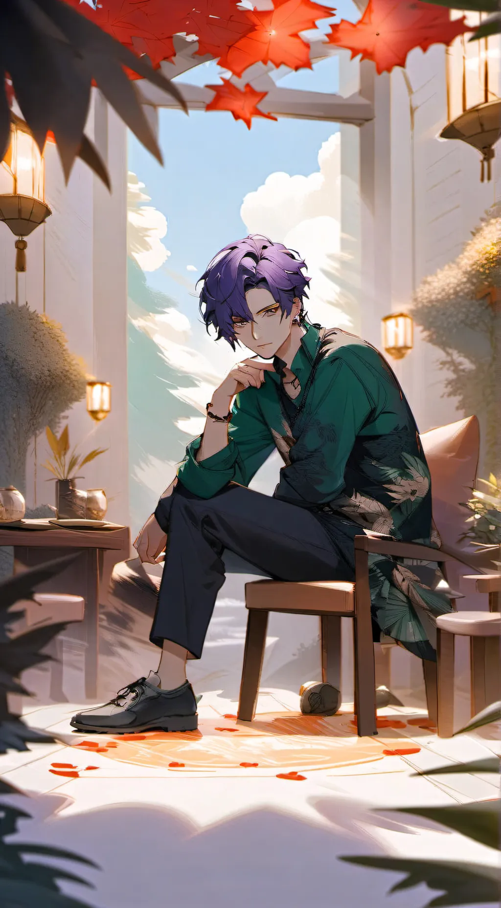 ai character: Thanos background