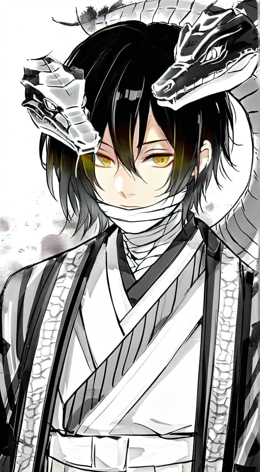 ai character: Iguro Obanai background