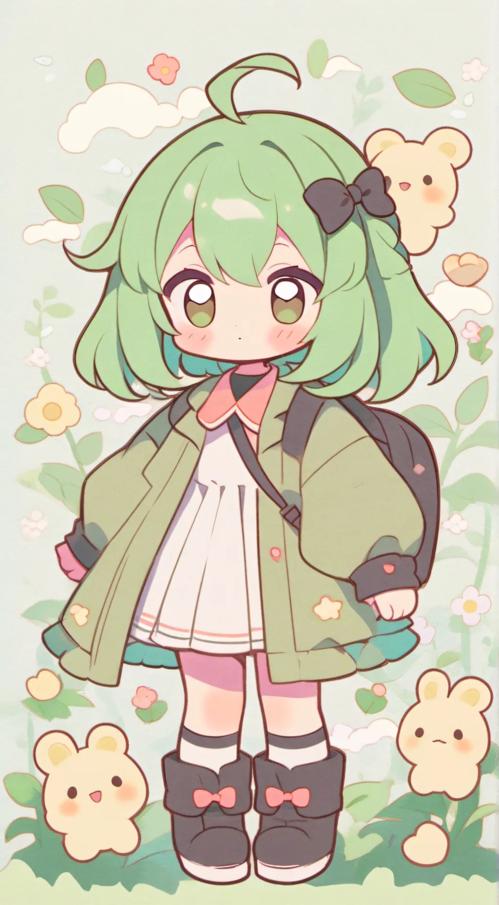 ai character: подарок  background