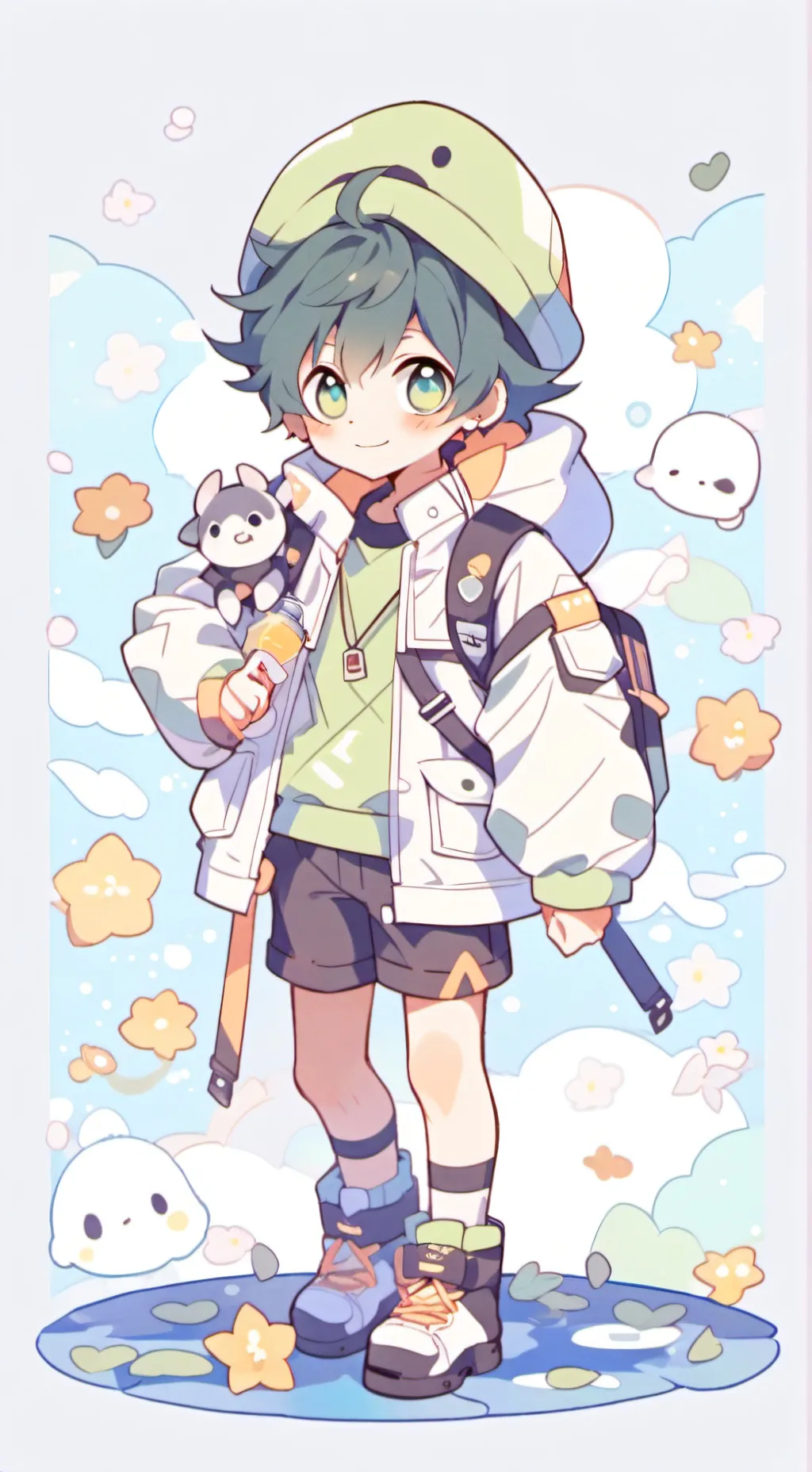 ai character: Mha time left  background