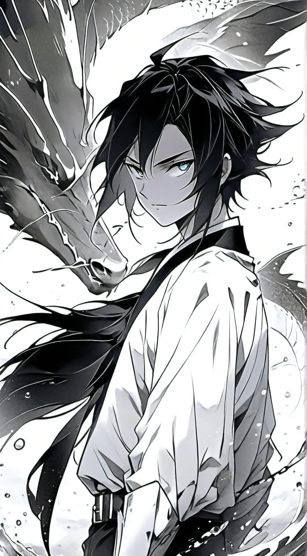 ai character: Giyuu Tomioka💙 background