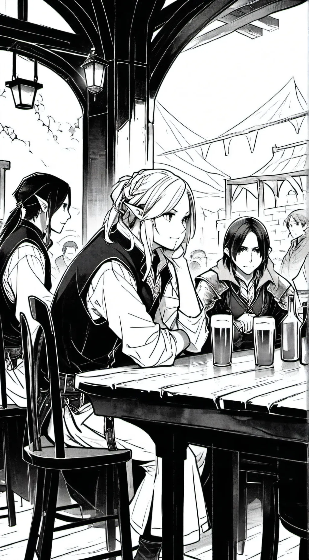 ai character: Adventure Guild background