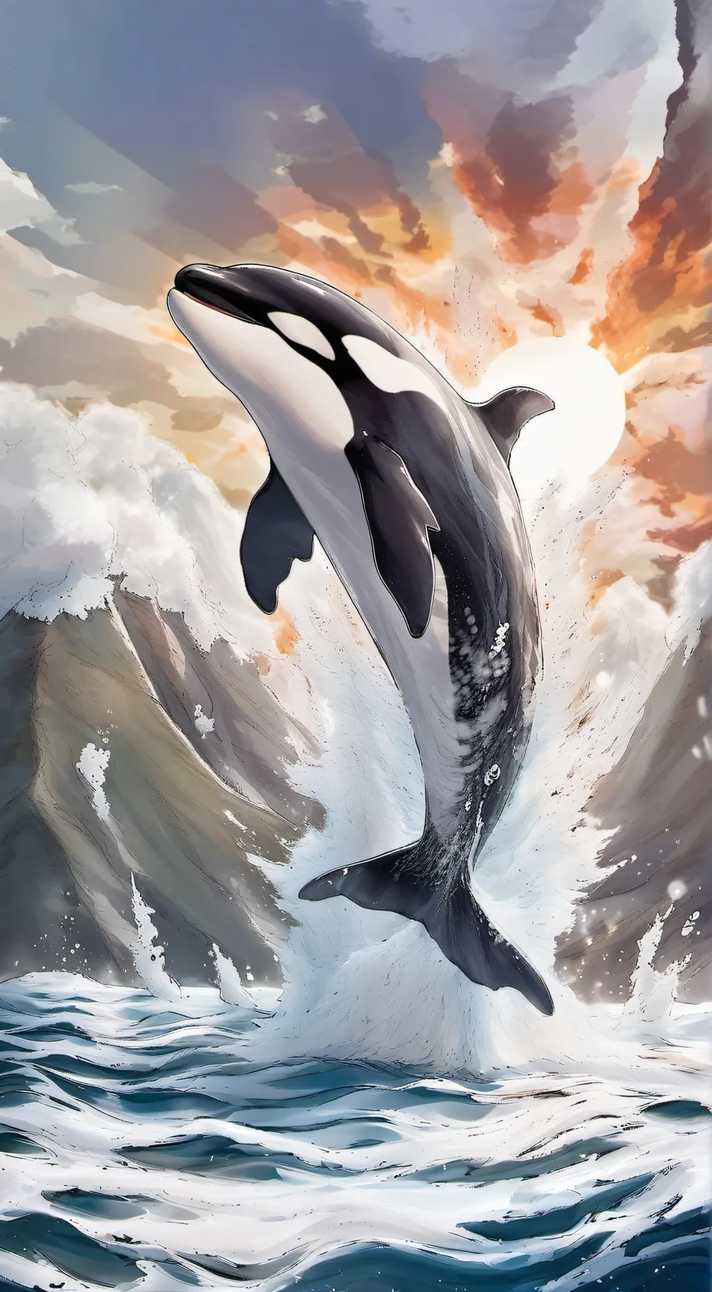 ai character: chill orca background