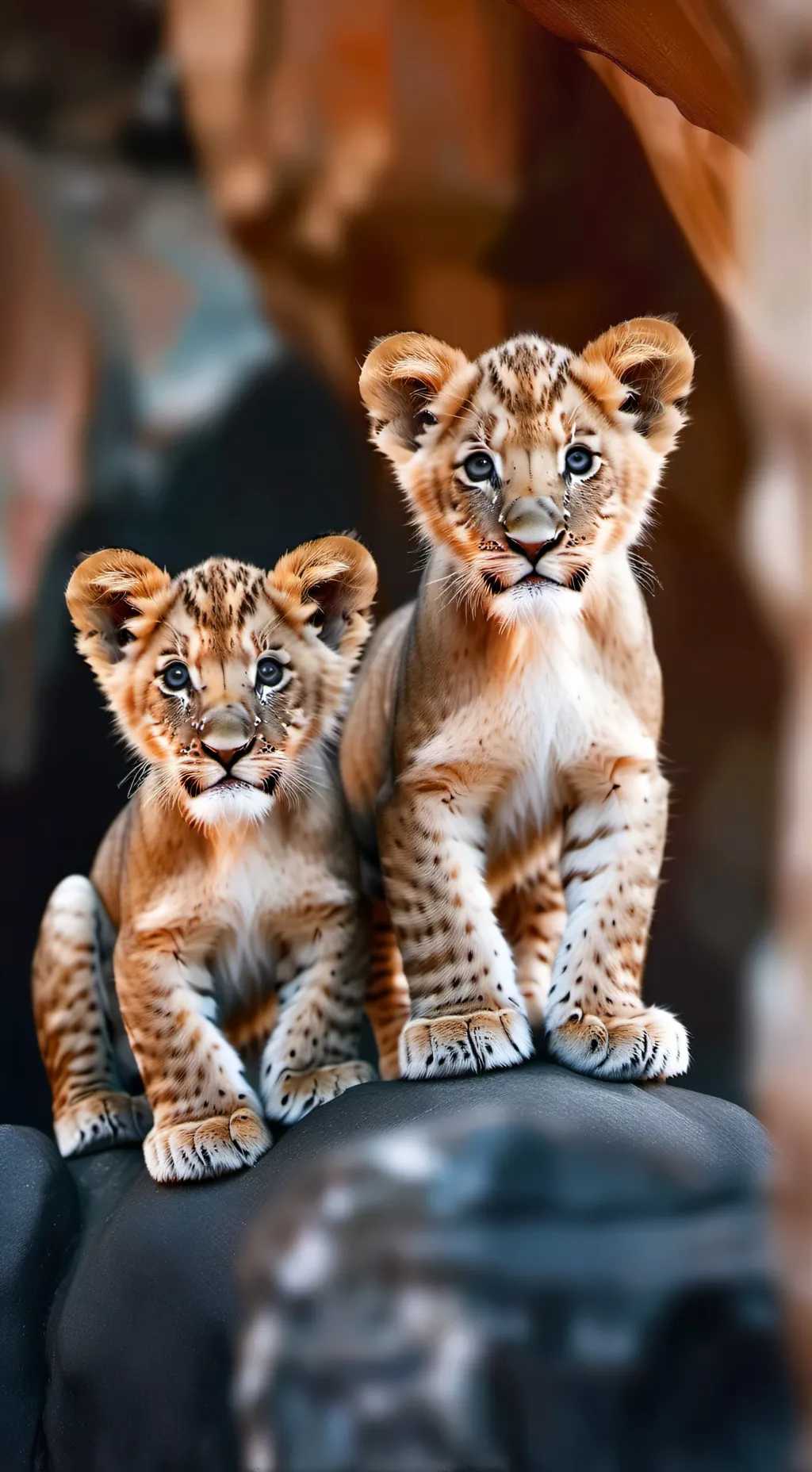 ai character: lion cubs background