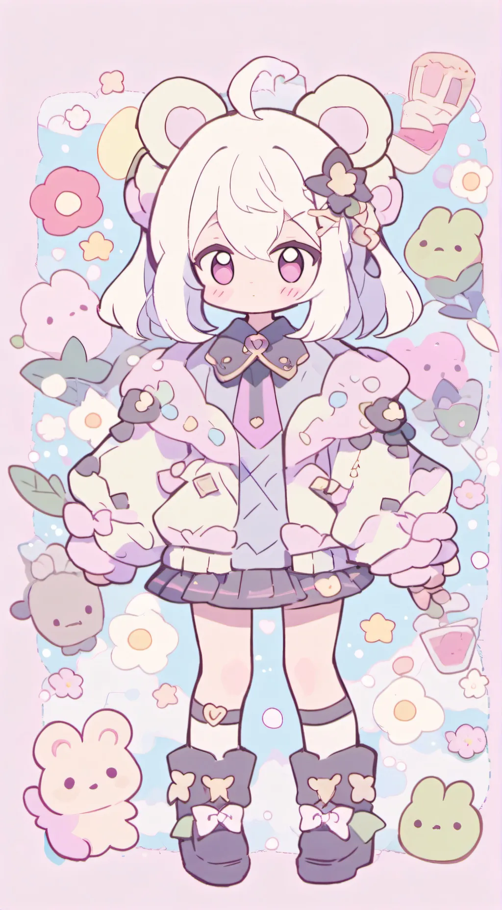 ai character: UZUI 👊🏻😎 background